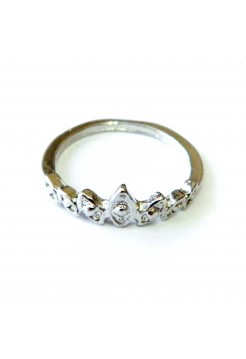 Кольцо "Селин" размер 14, серебристое, под серебро