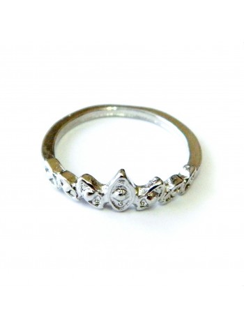Кольцо "Селин" размер 14, серебристое, под серебро