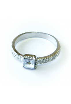 Кольцо "Жаклин" размер 18, серебристое, под серебро