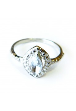 Кольцо "Моника" размер 19, серебристое, под серебро