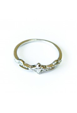 Кольцо "Лилу" размер 15, серебристое, под серебро