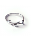 Кольцо "Инес" размер 19, серебристое, под серебро