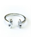 Кольцо "Беатрис" серебристое, универсальный размер, под серебро