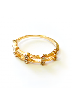 Кольцо "Алекса" размер 18, золотистое, под золото