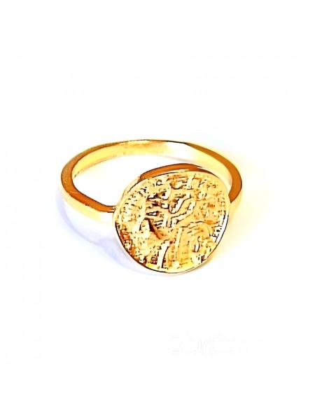 Кольцо "Эллада" размер 17, золотистое, под золото