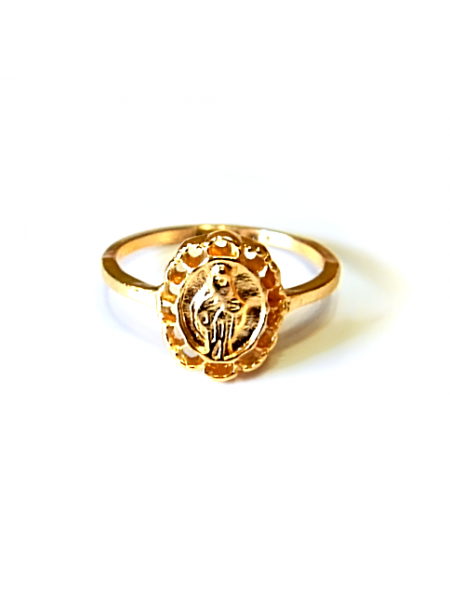 Кольцо "Гемма" размер 17, золотистое, под золото
