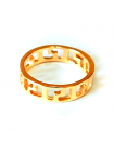 Кольцо "Меандр" размер 17, золотистое, под золото