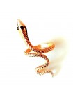 Кольцо "Змея" золотистое, универсальный размер, под золото