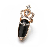 Кольцо на верхнюю фалангу "Версаль" (Черное)