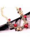 Ожерелье в стиле Dior "Шик" (Красный жемчуг)