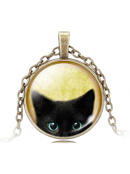 Медальон "Черный кот"